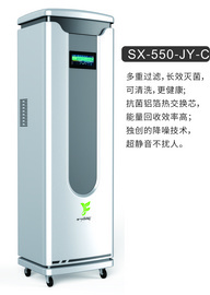 一飞牌新风空气净化壁挂机、柜机。学校后勤设备,空气净化设备SX-550-JY-B。风量大,噪音低。